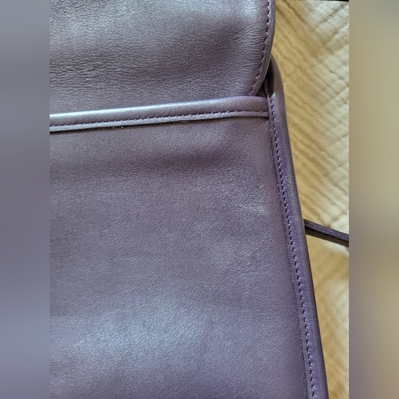 RARE VINTAGE COACH Ink (Dark Purple) Tribecca Flap 9092 - Picture 7 of 16